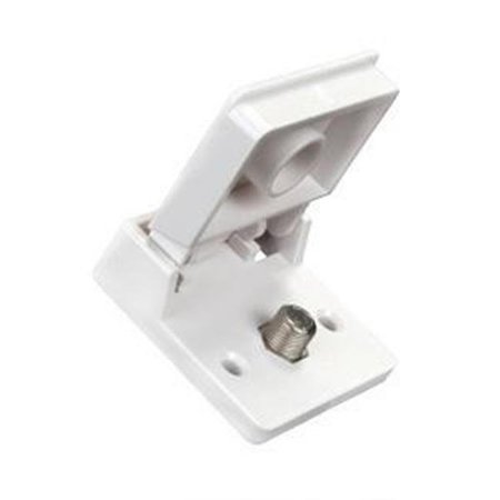 JR PRODUCTS JR PRODUCTS 47755 Exterier Weather Proof TV Jack - Polar White J45-47755